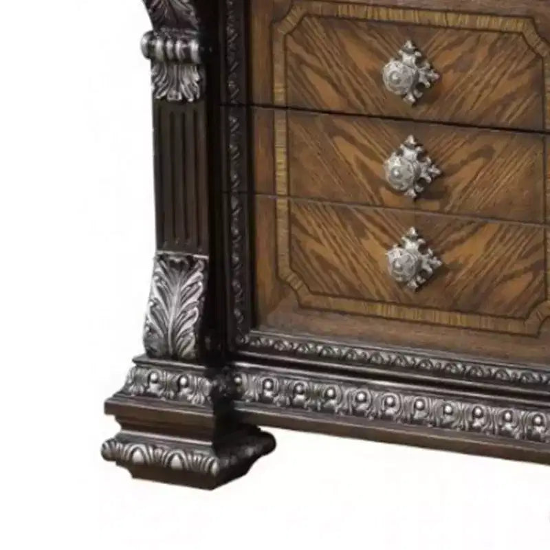Table de chevet avec tiroir caché USB A-C, 76 cm