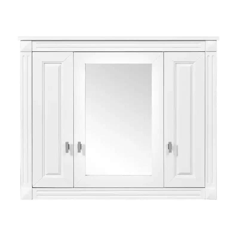 Armoire à pharmacie rectangulaire à montage en surface de 34 po L x 28 po H avec miroir et étagères réglables