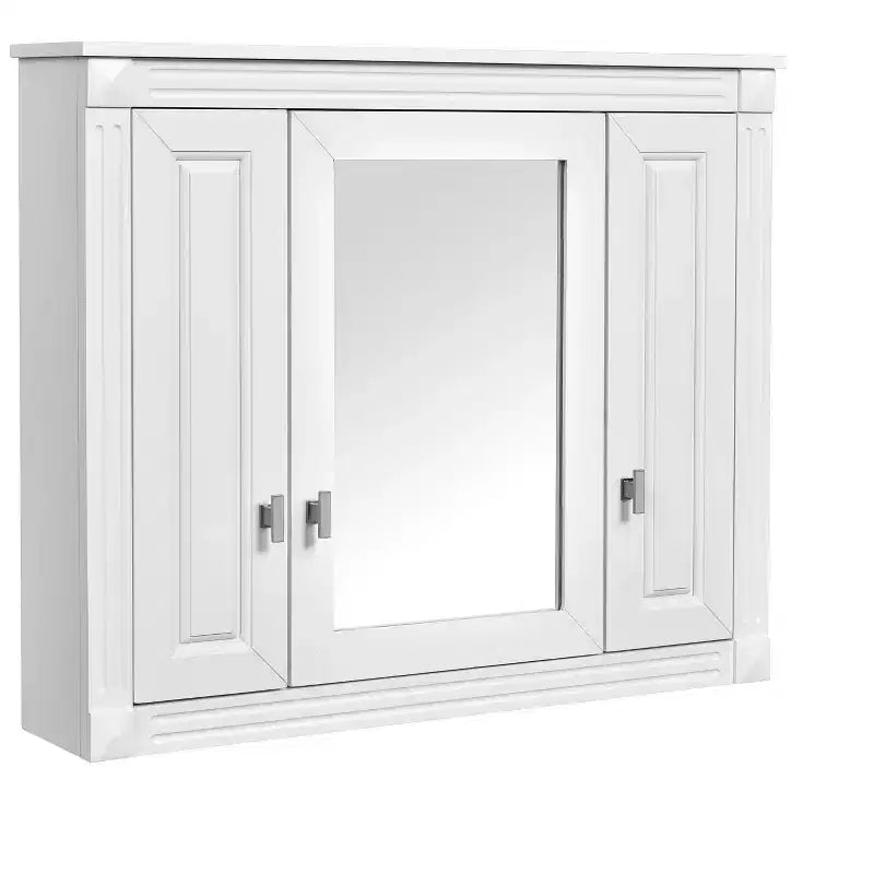 Armoire à pharmacie rectangulaire à montage en surface de 34 po L x 28 po H avec miroir et étagères réglables