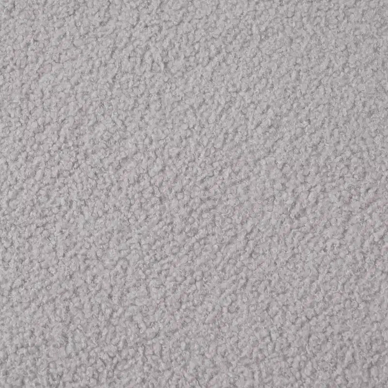 Causeuse incurvée en velours teddy rembourrée moderne de 66,93 po pour petits espaces et appartements, aucun assemblage requis